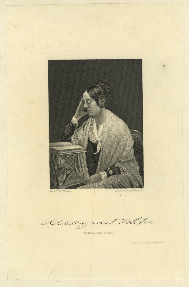 Margaret Fuller, R. Babson and J. Andrews. (Boston, 1855). Engraving.